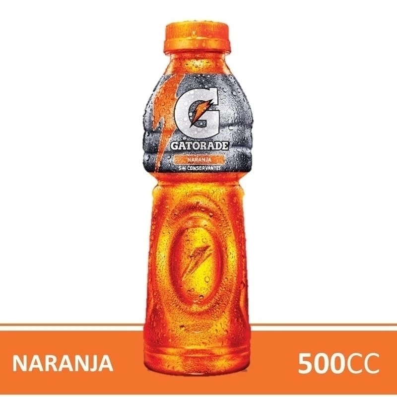 Botella de Gatorade sabor naranja de 500ml